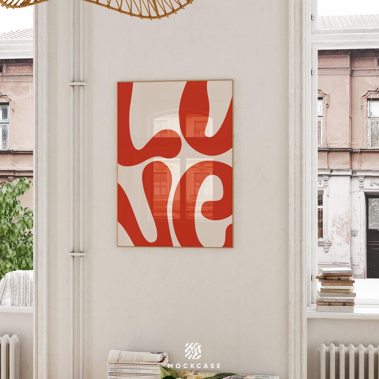 Love You Typography Print: Modern Minimalist Wall Art