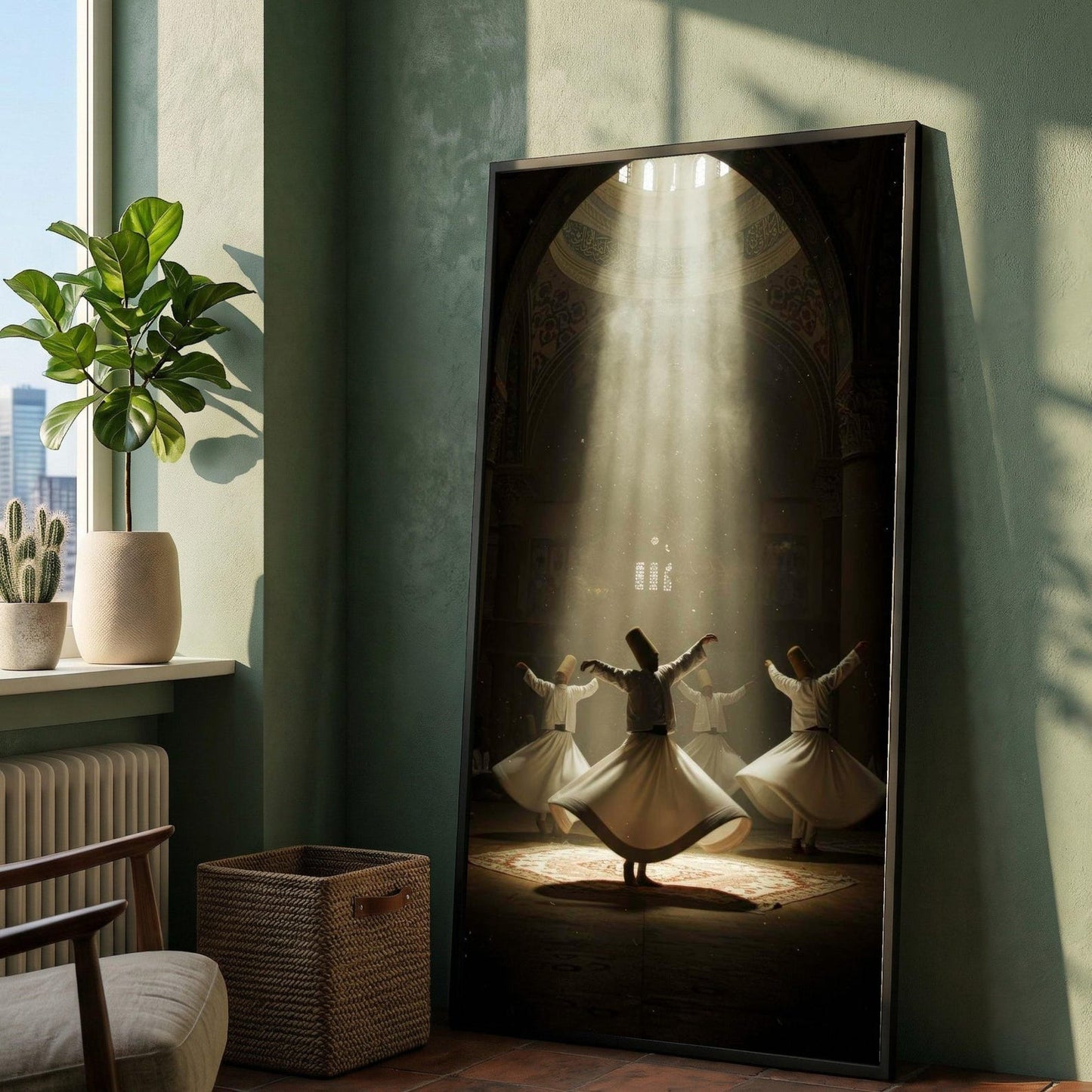 Spiritual Sufi Art  Mystical Light Rays