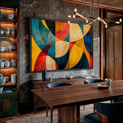 Modern Geometric Abstract Canvas Wall Art