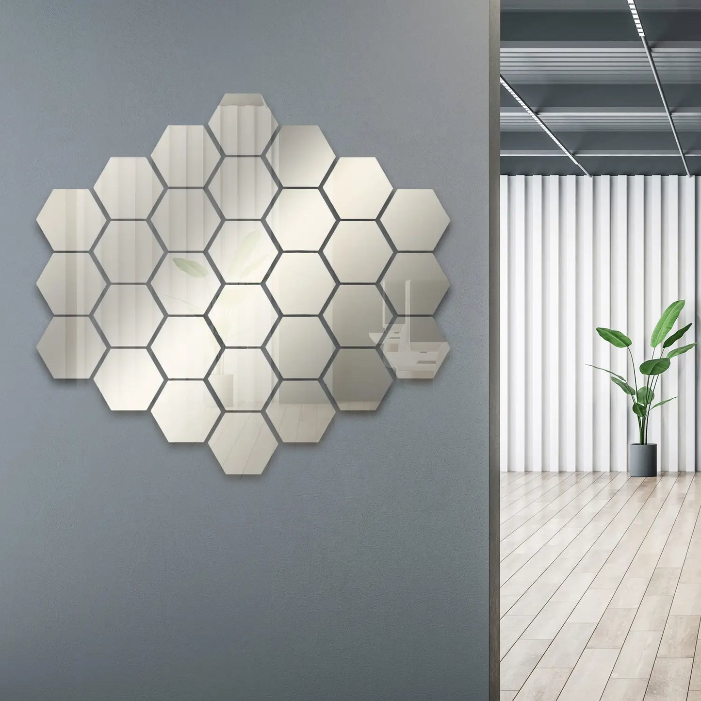 HEXA Mirror Wall Art