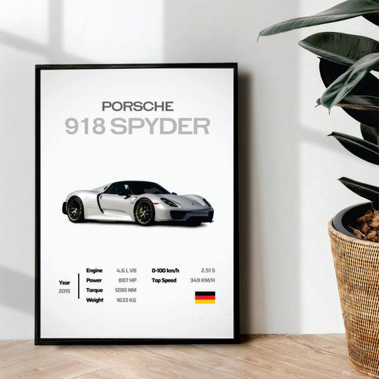 PORSCHE 918 Spyder - Wall Art