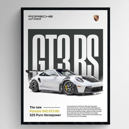 PORSCHE 922 GT3 RS - Wall Art