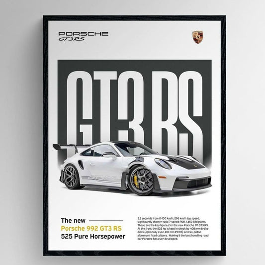 PORSCHE 922 GT3 RS - Wall Art