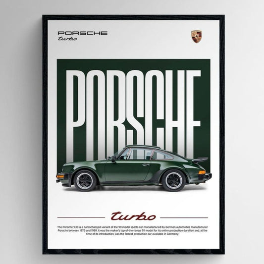 PORSCHE TURBO - Wall Art