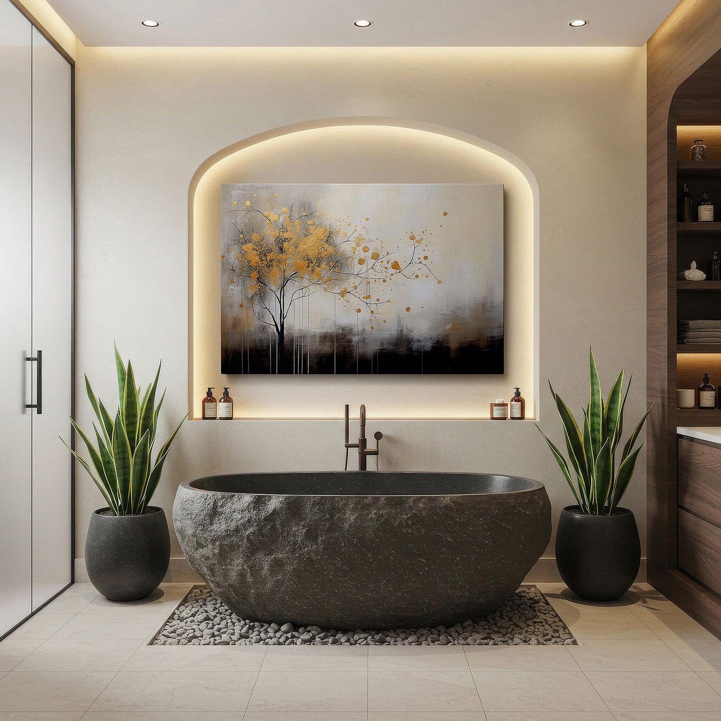 Elegant Tree Canvas Art for Office & Living Room