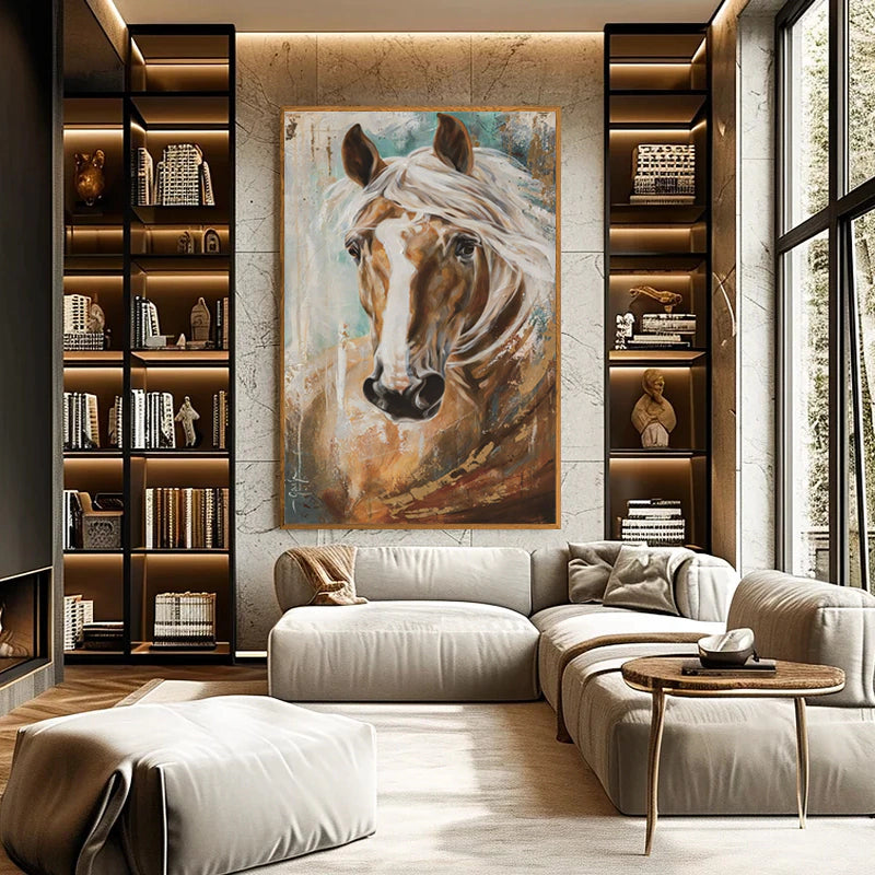 Watercolor Horse Painting