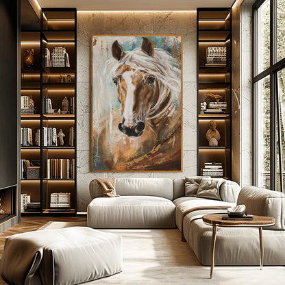 Watercolor Horse Painting