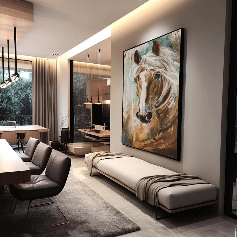 Watercolor Horse Painting