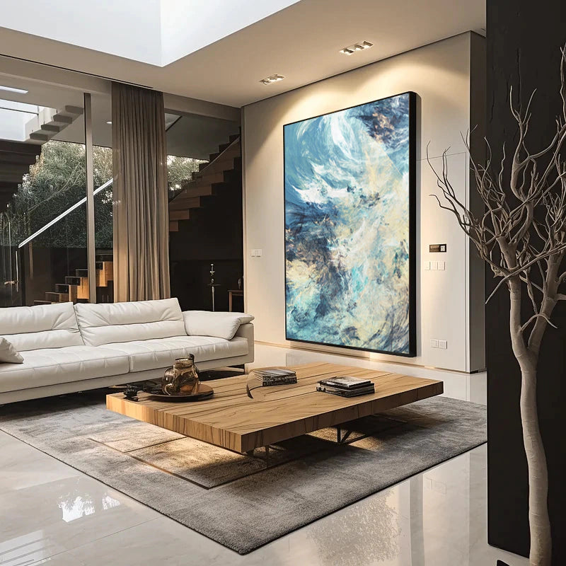 Blue Abstract Painting