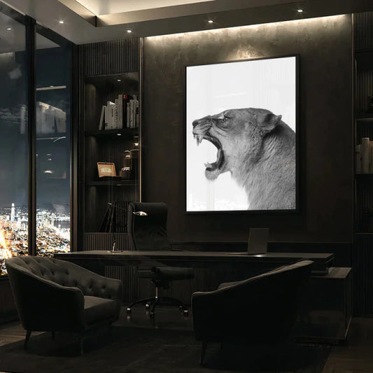 The Lioness's Roar Painting
