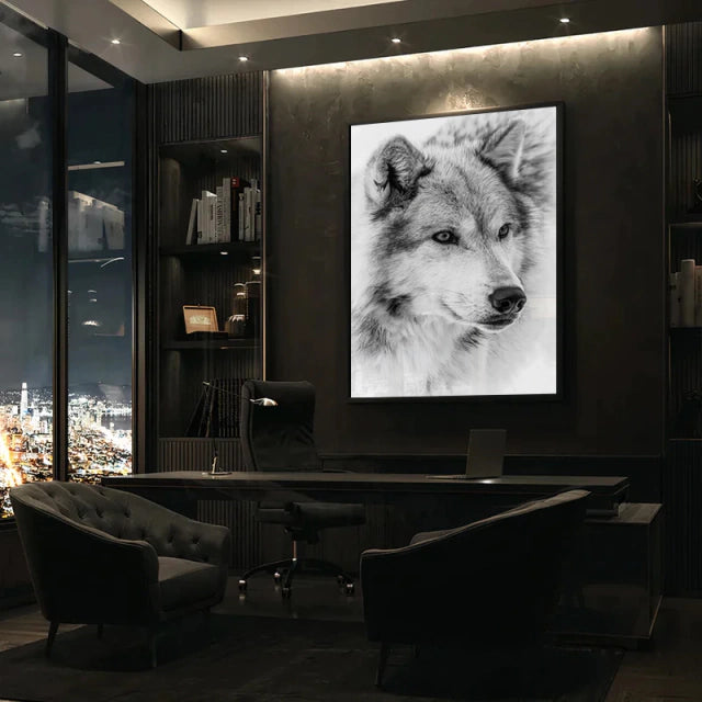 Wolf Pack Leader Painting