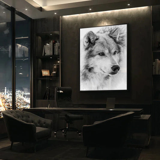 Wolf Pack Leader Painting